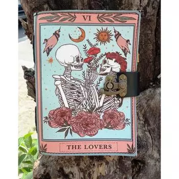 Кожаный дневник ручной работы. Печатный дневник для офиса и личного использования. Планировщик путешествий. Художник Unruled. Дневник для рисования. Дневник с латунным замком C-Lock. 7 x 5 in разноцветный