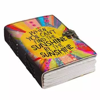 Кожаный дневник с печатными пустыми страницами для личного и офисного использования. Пустой дневник-планировщик - 7 x 5 дюймов 7 x 5 in