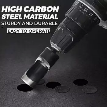 Кожаный дырокол с шестигранным хвостовиком, электрический дырокол 3-25 мм для сверления картона, кожаного ремня, аксессуары для перфорации