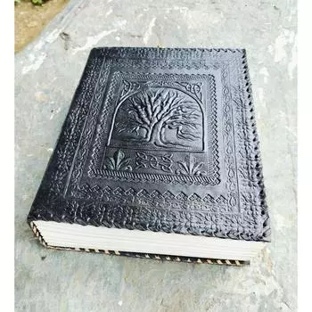 Кожаный ежедневник «Дерево жизни» ручной работы: для дневников, гримуаров и памятных подарков, идеально подходит для него на дни рождения или Рождество 13 x 10 in ( 300 Pages )