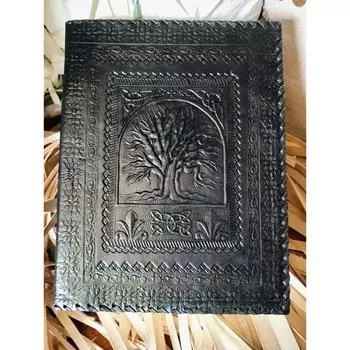 Кожаный ежедневник «Дерево жизни» ручной работы: для дневников, гримуаров и памятных подарков, идеально подходит для него на дни рождения или Рождество 13 x 10 in ( 300 Pages )
