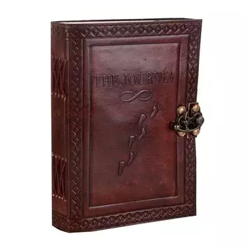 Кожаный ежедневник ручной работы для мужчин и женщин Журнал Бумага Тетрадь дневники Планировщик. Размер 7 х 5 дюймов. 7 x 5 in коричневый