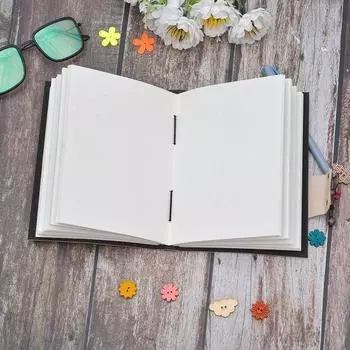 Кожаный ежедневник с металлическим замком, винтажный журнал ручной работы, 200 страниц, белый, без подкладки