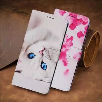 Кожаный флип-бумажник с рисунком животного и цветка, чехол-книжка для Huawei Honor, чехол-кошелек для книги, Huawei P30 P20 P40 P8 P9 Lite Honor 50 Lite X7 X8 9X 9A 8A 8S, чехол Honor 7A DUA-L22(5.45 )
