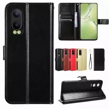 Кожаный флип-чехол для OnePlus Nord CE 4 Lite Nord 4 3 5G N30 SE защитный чехол-кошелек слот для карт подставка чехол-корпус Fundas For Nord 4 5G коричневый