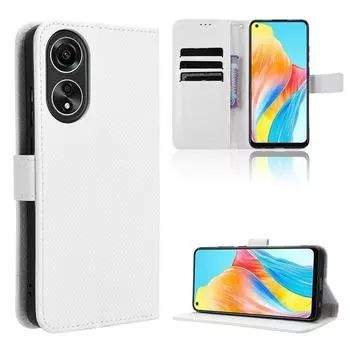 Кожаный флип-чехол для OPPO A18 A38 A58 A78 A79 PU кожаный ремешок флип-зажим для карт защитный чехол OPPO A18 4G /OPPO A38 4G чёрный