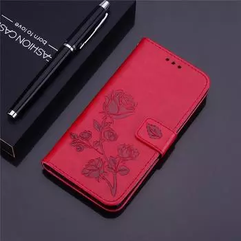 Кожаный флип-чехол для Realme C11 C3 C25S C21 C25Y C21Y C31 C35 8 Pro 8i 9i 9 Pro 6S 7 OPPO Reno 4Z 5Z 6 Pro 7 Lite A72 A52 A16 A54 A74 A9 A5 2020, чехол Realme C2 (OPPO A1K) красный
