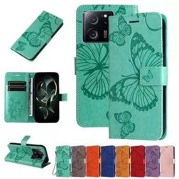 Кожаный флип-чехол для телефона с тиснением для Xiaomi Redmi Note 13 Pro Plus Note13 Pro 4G 12S 12 Turbo 12pro + кошелек-кошелек с принтом и картами Solt кобура For RedmiNote12S 4G синий