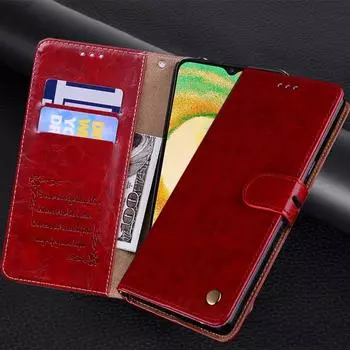 Кожаный флип-кошелек-книжка для Samsung Galaxy A04S A14 A54 A53 S21 S22 S23 Ultra Plus Xiaomi Redmi Note 12 11 iPhone 15 14 13 12 11 Pro Max For Samsung S20 Ultra чёрный