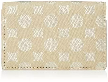 Кожаный футляр для карт Kuo with Card с принтом Nanban NCX031283 Золото [La Kirakaracho] перегородчатая ткань (К)