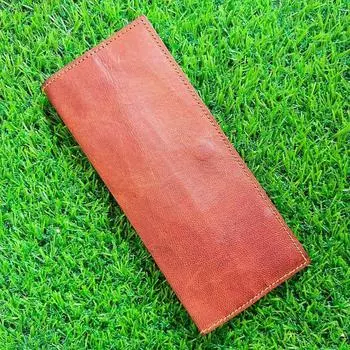 Кожаный футляр для кредитных карт/банкоматов премиум-класса «Рождество, елка, украшение». 3.5 x 8 in коричневый