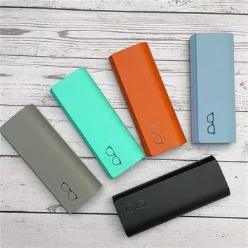 Кожаный футляр для очков унисекс солнцезащитные очки пресбиопия близорукость очки хранения портативный анти-давление сумка для очков синий