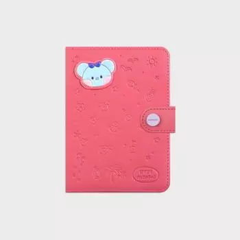 Кожаный футляр для паспорта Line Friends BT21 KOYA Mini Vacation с нашивкой