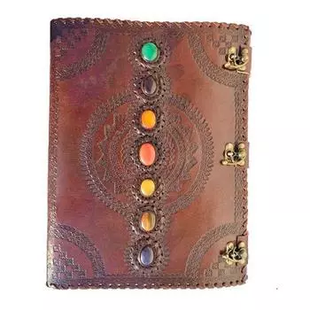Кожаный гримуар, кожаный журнал, волшебная книга, кельтский журнал Морриган, кожаная книга, дорожный блокнот, рождественский подарок 10 x 13 in коричневый