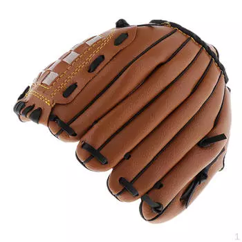 Кожаный износостойкий молодежный бейсбольный мяч для софтбола - коричневый