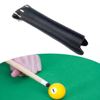 Кожаный кий премиум-класса для снукера чёрный