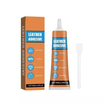 Кожаный клей, 50 мл Прозрачный клей для кожи, Может использоваться для диванов, ПУ кожи, курток, автомобильных сидений, кошельков и других кожаных изделий One Size