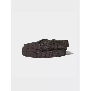 Ремень Uniqlo Japan из комбинированной кожи и сетки 09 BLACK/M