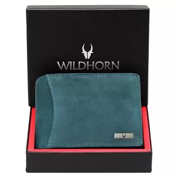 Кожаный кошелек для мужчин синий