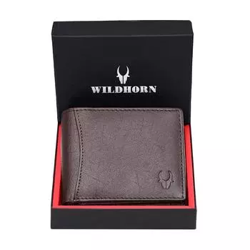 Кожаный кошелек для мужчин коричневый