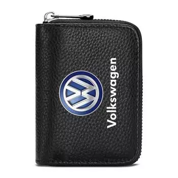 Кожаный кошелек для водительского удостоверения, ID-карты, банковской карты, автомобильный стайлинг для Volkswagen Scirocco POLO Tiguan Passat B5 B6 B7 Golf EOS Jetta MK6