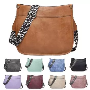 Кожаный кошелек для женщин Кожаная модная сумка через плечо среднего размера Сумка через плечо Сумка One Size бежевый