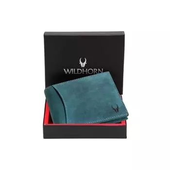 Кожаный кошелек с защитой RFID для мужчин