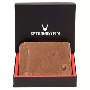 Кожаный кошелек с защитой RFID для мужчин