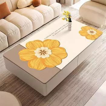 Кожаный коврик для студенческого стола, антигладильный коврик для стола, коврик для стола, коврик для гостиной, водонепроницаемая и маслостойкая скатерть 80x80cm