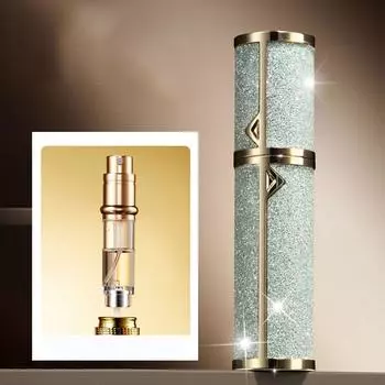 Кожаный кожаный флакон для духов Самонаполняющийся флакон для духов Многоразовый флакон Контейнеры для жидкой косметики Flash Silver