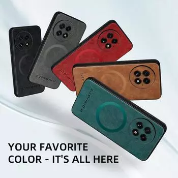 Кожаный магнитный чехол для One Plus 13 12 11 для беспроводной зарядки Magsafe, противоударный защитный чехол для мобильного телефона For One Plus 11