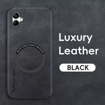 Кожаный магнитный чехол для Samsung Galaxy A05 A05S A25 A35 A55 A15 M54 M14 M53 M33 A54 A34 A24 A14 4G 5G Magsafe с беспроводной зарядкой For A05