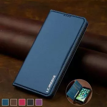 Кожаный магнитный чехол для Xiaomi Poco X6 5G, чехол Poco X6, чехол для Funda Xiaomi PocoX6 X 6 X5 Pro 5G, чехлы-книжки с подставкой для телефонов for Poco X6 5G