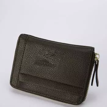 Кожаный мужской деловой кошелек, винтажный кошелек, высокое качество, карманы для кредитных карт, удостоверение личности, CO кофейный