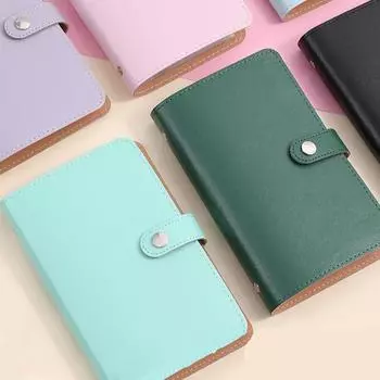 Кожаный накопительный блокнот на 1000 долларов США для экономии денег, прозрачный блокнот для планирования бюджета денег темно-зеленого