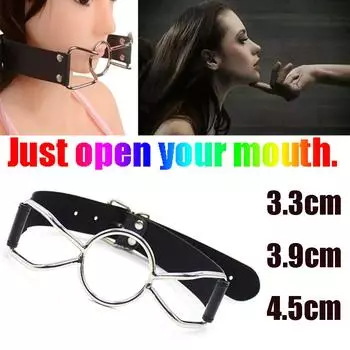 Кожаный паук с открытым ртом, уплотнительное кольцо, кляп, сдержанность, ролевая игра, фетиш S