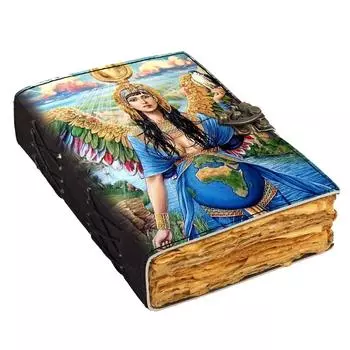 Кожаный печатный дневник Empaths, винтажный дневник со старыми страницами для офиса и личного использования (7 х 5 дюймов) 7 x 5 in