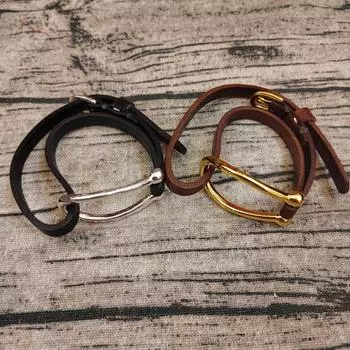 кожаный персонализированный цепной браслет для пары ins нишевый дизайн экспорт цельный волос серебряный