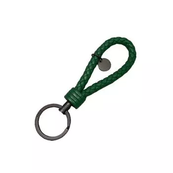 Кожаный плетеный брелок из плетеной веревки, симпатичный износостойкий женский кулон для сумки, водонепроницаемый, прочный брелок, металлические украшения