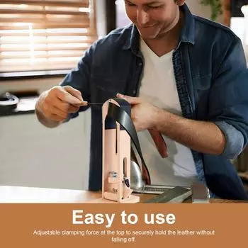 Кожаный пони для шитья, деревянный пони, настольный пони, зажим для лошади, регулируемый кожаный пони, профессиональный пони для шитья своими руками