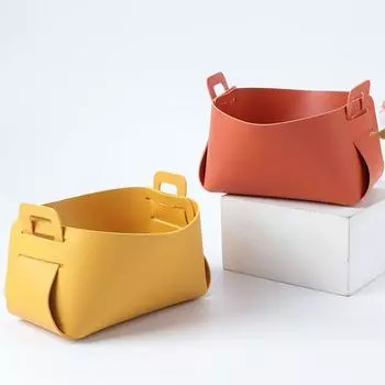 Кожаный ящик для хранения в скандинавском стиле, подарочный ящик для хранения ключей, ювелирные изделия, предметы первой необходимости для макияжа, настольный ящик для хранения