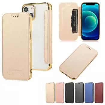 Кожаный чехол-книжка для телефона с прозрачной задней панелью, тонкий защитный чехол-бампер для iPhone 16 Pro 15 14 Pro Max 13 12 Pro 11 Pro MAX XR X 8 iPhone 11 Pro чёрный