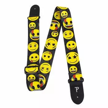 Кожаный ремень для гитары с термопереносом Emoji Perri s Ltd. LPCPE-8254 2