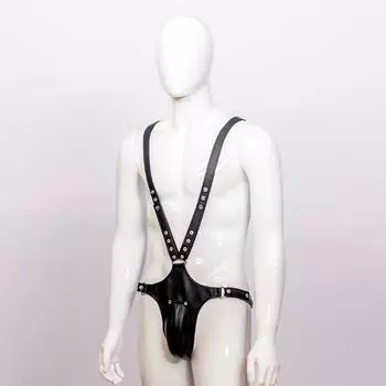 Кожаный ремень для тела, сексуальный для паба, шоу One Size