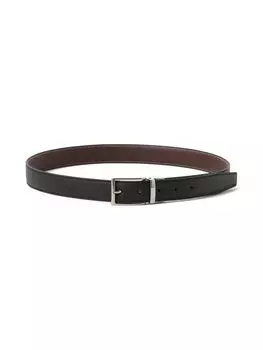 Кожаный ремень Двусторонний тисненый кожаный ремень ОДИН РАЗМЕР [Beams Heart] мужской ЧЕРНЫЙ/КОРИЧНЕВЫЙ