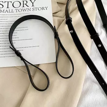 Кожаный ремень со съемным и сменным регулируемым ремнем для сумки через плечо. Аксессуары One Size белый