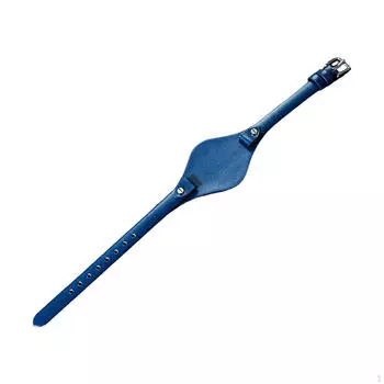 Кожаный ремешок для часов, аксессуары для девочек, маленький, регулируемый, с пряжкой-шпилькой синий