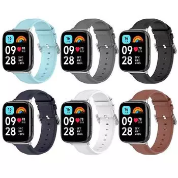 Кожаный ремешок для часов Браслет Новый кожаный ремешок для часов Redmi Watch 3 Active Smart Watch