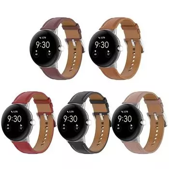 Кожаный ремешок для часов Браслет Новый кожаный ремешок для часов Google Pixel Watch 2/1 Smart Watch