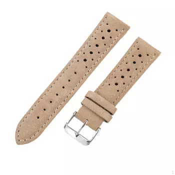 Кожаный ремешок для часов, быстросъемный сменный ремешок, легкий наручный Khaki 18mm